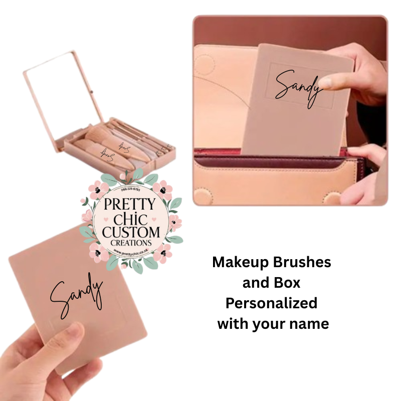 Mini Makeup Brush Set With Name - Image 2