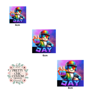 Custom Square Stickers – Matte, Glossy or Holographic – Packs of 10