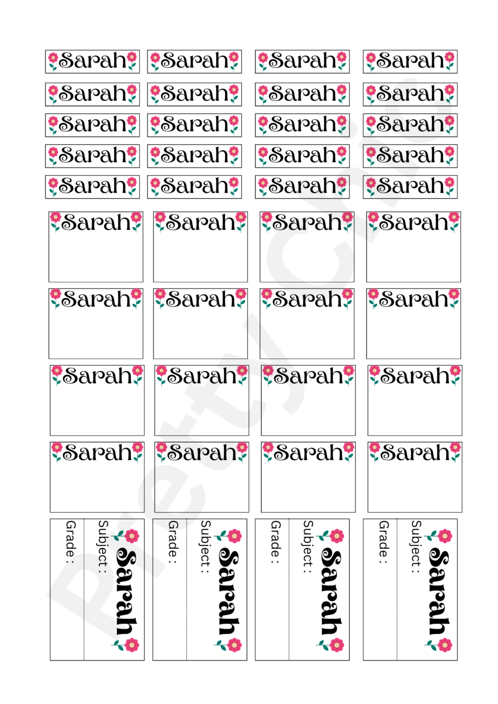 Custom Stationery Labels