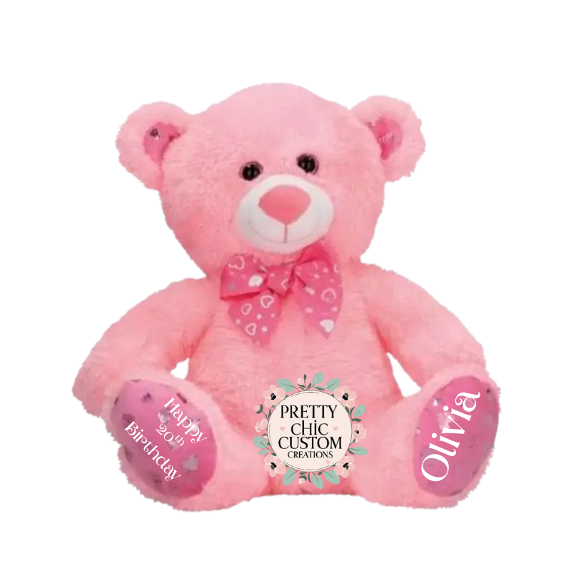 30cm Teddy Bear with Name & Message