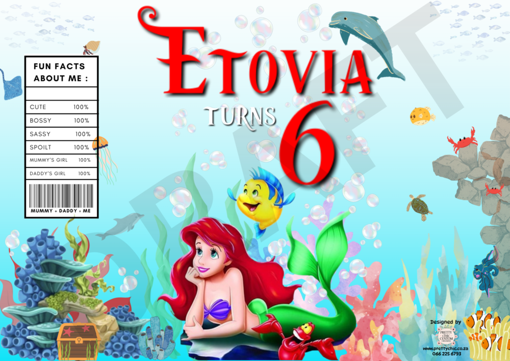 The Little Mermaid Chip Bag