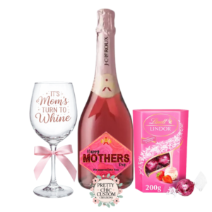 Elegant Personalized Champagne Gift Set for Mother’s Day