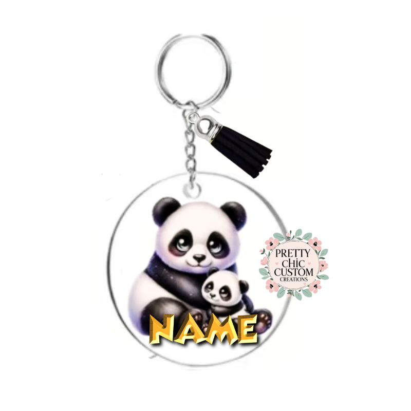 Personalized Mama & Baby Keychain