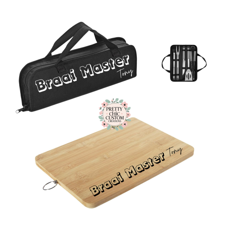 Personalized Braai Master 5 Piece Braai Set