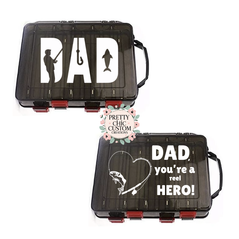 Dad, You’re a Reel Hero - Fishing Lure Tackle Box