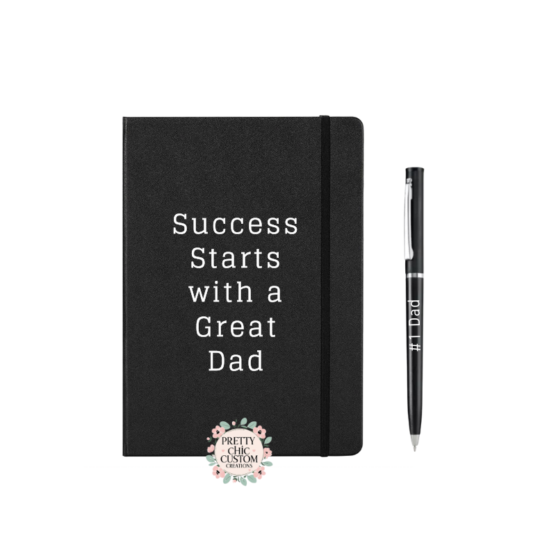 Success Starts with a Great Dad Notebook & Pen