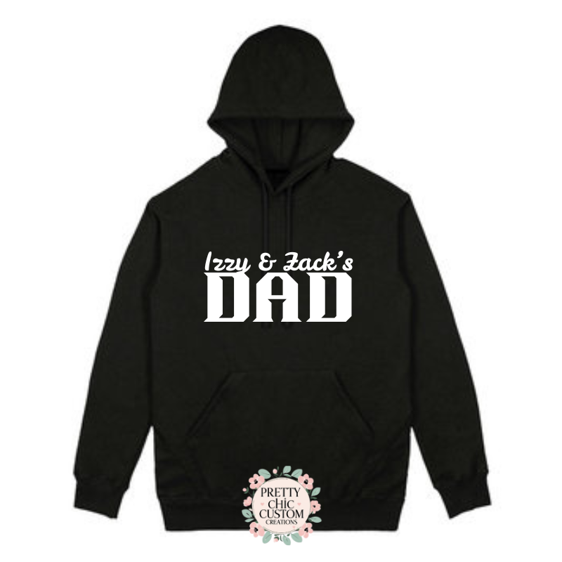 Personalized Kids Name Dad Hoodie